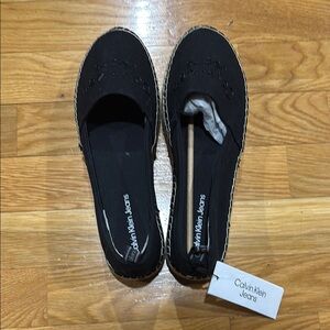 Calvin Klein Jeans Black Espadrilles Slip-On Shoes